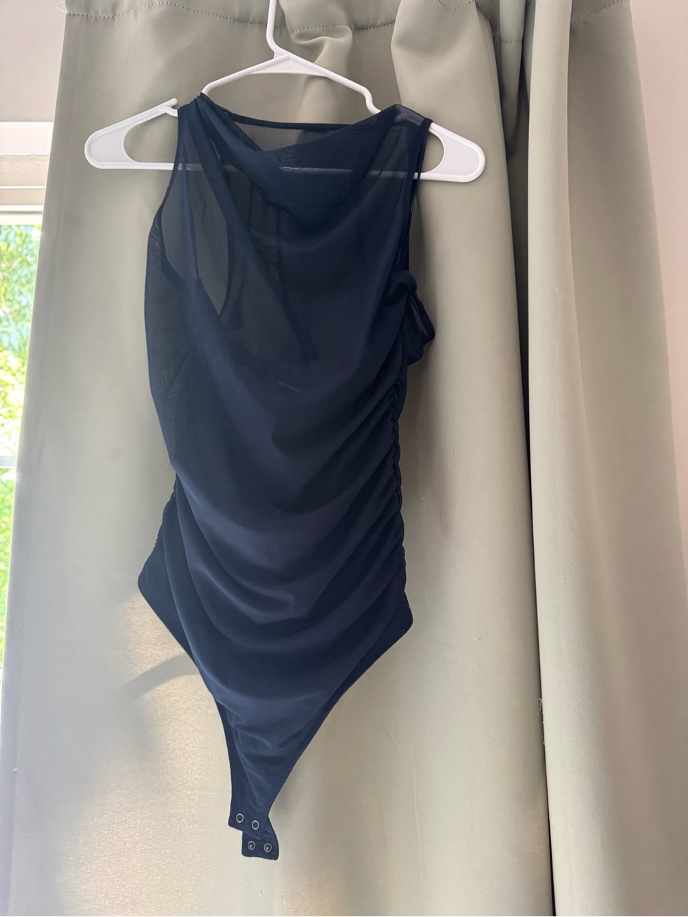 Abercrombie & Fitch Navy Blue Scoop Neck Bodysuit